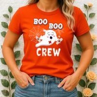 Boo Boo Crew Cute Nurse Ghost Women's T-Shirt thumb 2