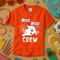 Boo Boo Crew Cute Nurse Ghost Kids T-Shirt thumb 3
