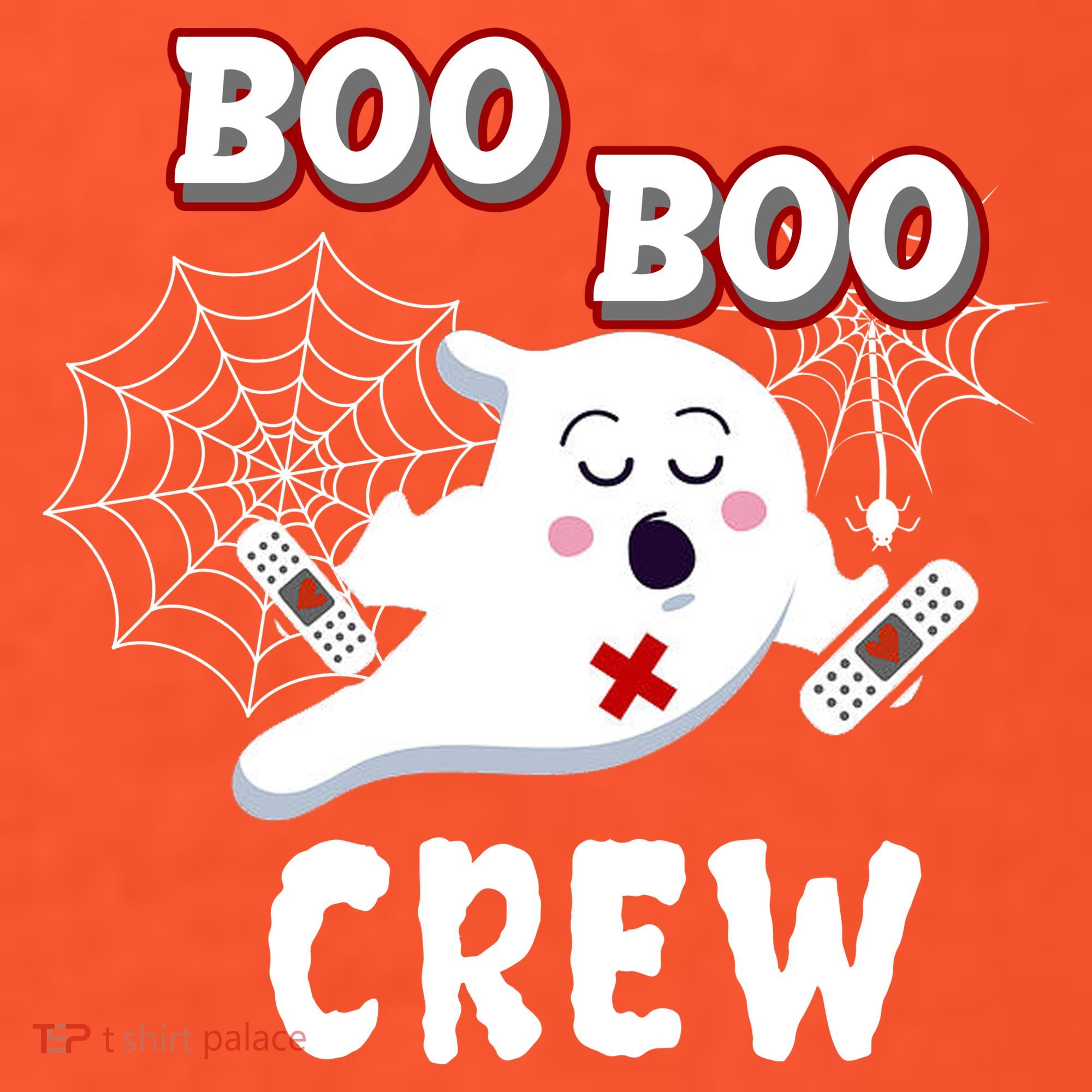 Boo Boo Crew Cute Nurse Ghost Kids T-Shirt