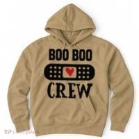 Boo Boo Crew First Aid School Nurse Day Care Teacher Hoodie thumb 0