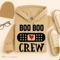 Boo Boo Crew First Aid School Nurse Day Care Teacher Hoodie thumb 4