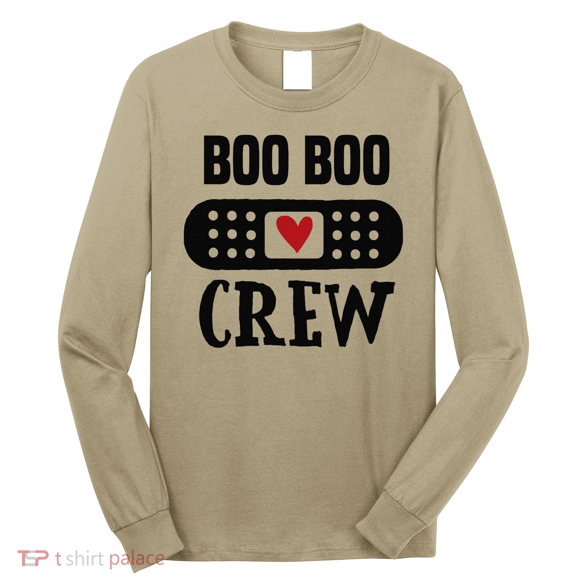 Boo Boo Crew First Aid School Nurse Day Care Teacher Long Sleeve Shirt