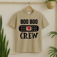 Boo Boo Crew First Aid School Nurse Day Care Teacher T-Shirt thumb 2