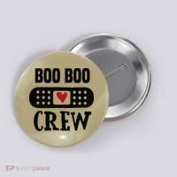 Boo Boo Crew First Aid School Nurse Day Care Teacher Button thumb 0