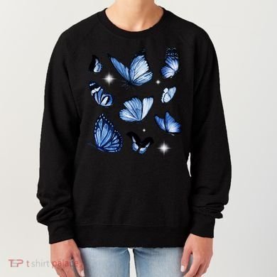 Blue Butterflies Cute Gift Women's Sweatshirt