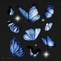 Blue Butterflies Cute Gift Bucket Hat thumb 4