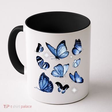 Blue Butterflies Cute Gift Coffee Mug