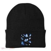 Blue Butterflies Cute Gift Beanie thumb 0