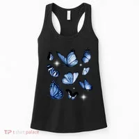 Blue Butterflies Cute Gift Women's Tank Top thumb 0
