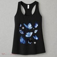 Blue Butterflies Cute Gift Women's Tank Top thumb 3