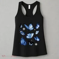 Blue Butterflies Cute Gift Women's Tank Top thumb 3