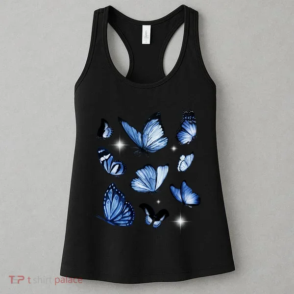 Blue Butterflies Cute Gift Women's Tank Top