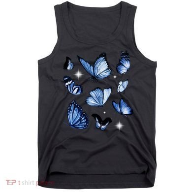 Blue Butterflies Cute Gift Tank Top