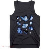 Blue Butterflies Cute Gift Tank Top thumb 0