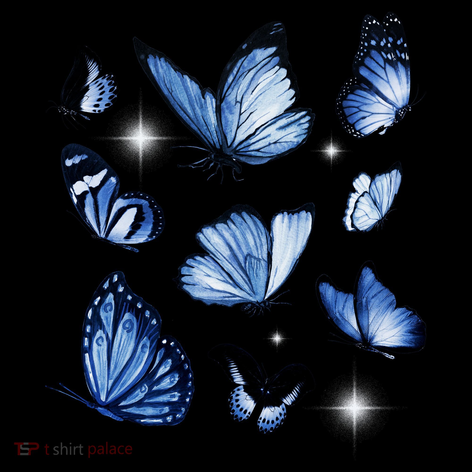 Blue Butterflies Cute Gift Tank Top