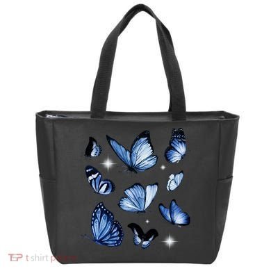 Blue Butterflies Cute Gift Tote Bag