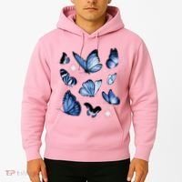 Blue Butterflies Cute Gift Hoodie thumb 2