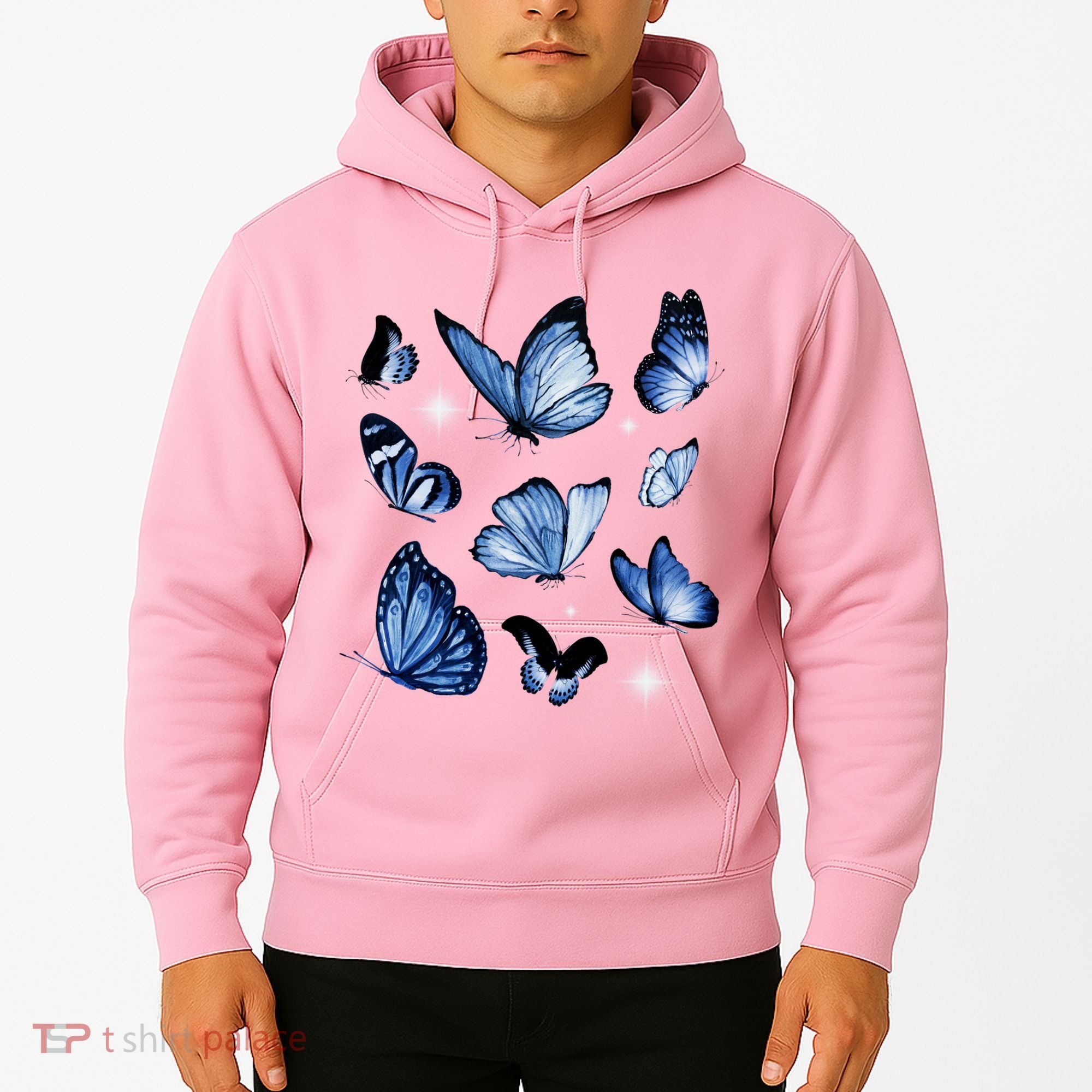 Blue Butterflies Cute Gift Hoodie