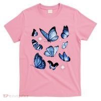 Blue Butterflies Cute Gift T-Shirt thumb 0