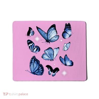 Blue Butterflies Cute Gift Mousepad