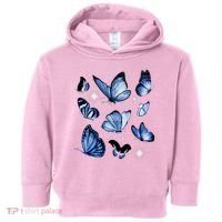 Blue Butterflies Cute Gift Toddler Hoodie thumb 0