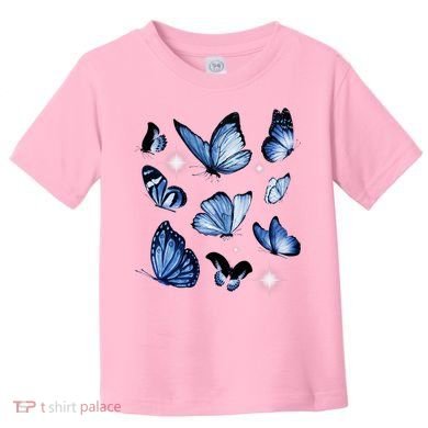 Blue Butterflies Cute Gift Toddler T-Shirt