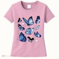 Blue Butterflies Cute Gift Women's T-Shirt thumb 0