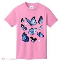 Blue Butterflies Cute Gift Kids T-Shirt thumb 0