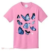 Blue Butterflies Cute Gift Kids T-Shirt thumb 0