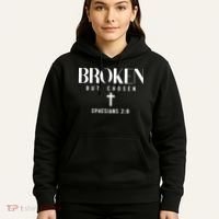 Broken But Chosen Ephesians 2:8 Bible Verse Christian Hoodie thumb 5