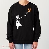 Bitcoin Balloon Cryptocurrency Women's Sweatshirt thumb 0
