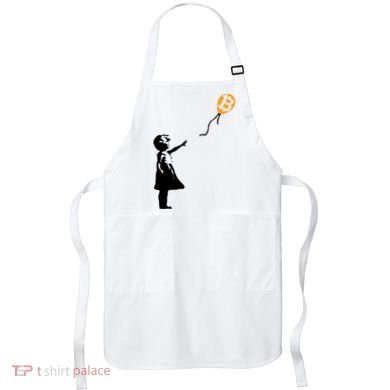 Bitcoin Balloon Cryptocurrency Apron