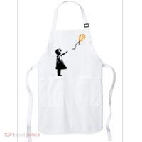 Bitcoin Balloon Cryptocurrency Apron thumb 0