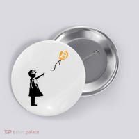 Bitcoin Balloon Cryptocurrency Button thumb 0