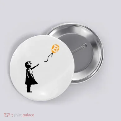 Bitcoin Balloon Cryptocurrency Button