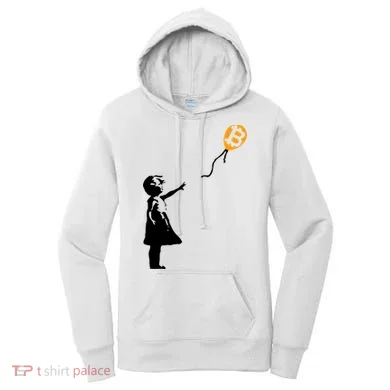 Bitcoin Balloon Cryptocurrency Women's Hoodie