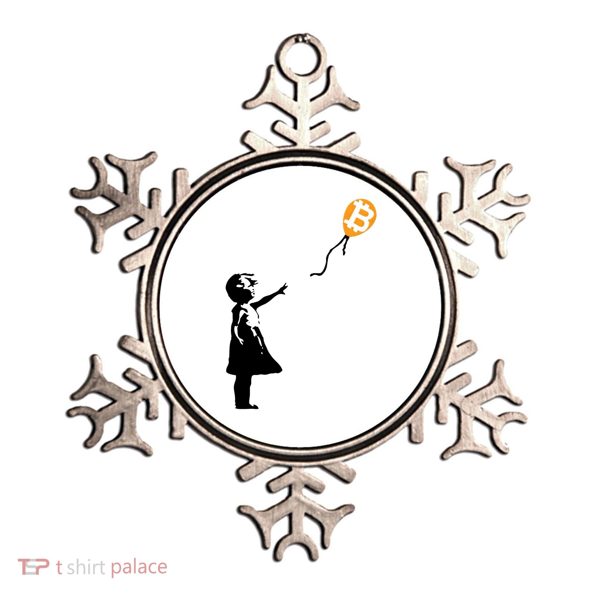 Bitcoin Balloon Cryptocurrency Ornament