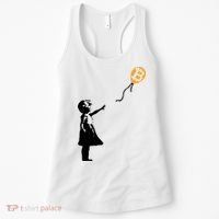 Bitcoin Balloon Cryptocurrency Women's Tank Top thumb 0