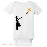 Bitcoin Balloon Cryptocurrency Baby Bodysuit thumb 0