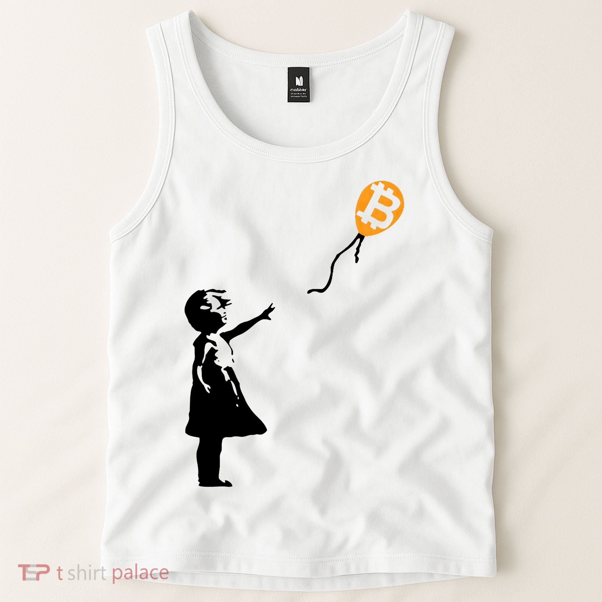 Bitcoin Balloon Cryptocurrency Tank Top