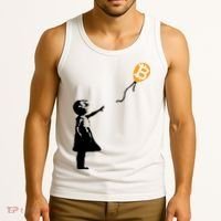 Bitcoin Balloon Cryptocurrency Tank Top thumb 3
