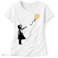 Bitcoin Balloon Cryptocurrency Women's T-Shirt thumb 0