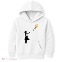 Bitcoin Balloon Cryptocurrency Kids Hoodie thumb 0
