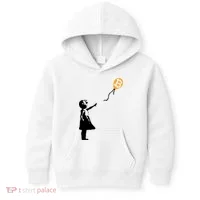 Bitcoin Balloon Cryptocurrency Kids Hoodie thumb 0