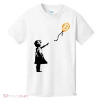 Bitcoin Balloon Cryptocurrency Kids T-Shirt thumb 0