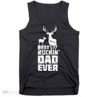 Best Buckin Dad Ever Gift Deer Hunting Father Tank Top thumb 0