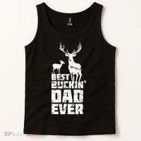 Best Buckin Dad Ever Gift Deer Hunting Father Tank Top thumb 2