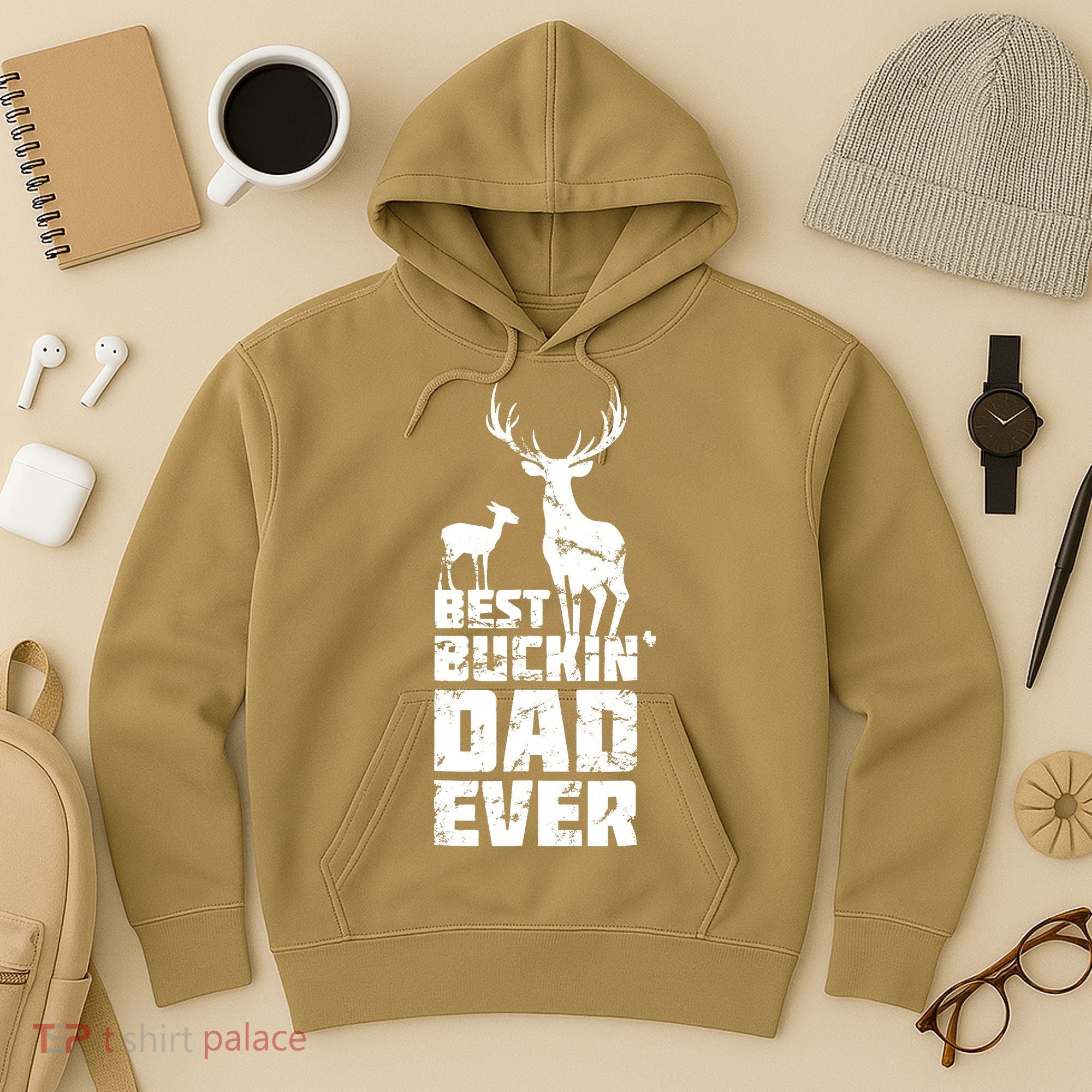 Best Buckin Dad Ever Gift Deer Hunting Father Hoodie