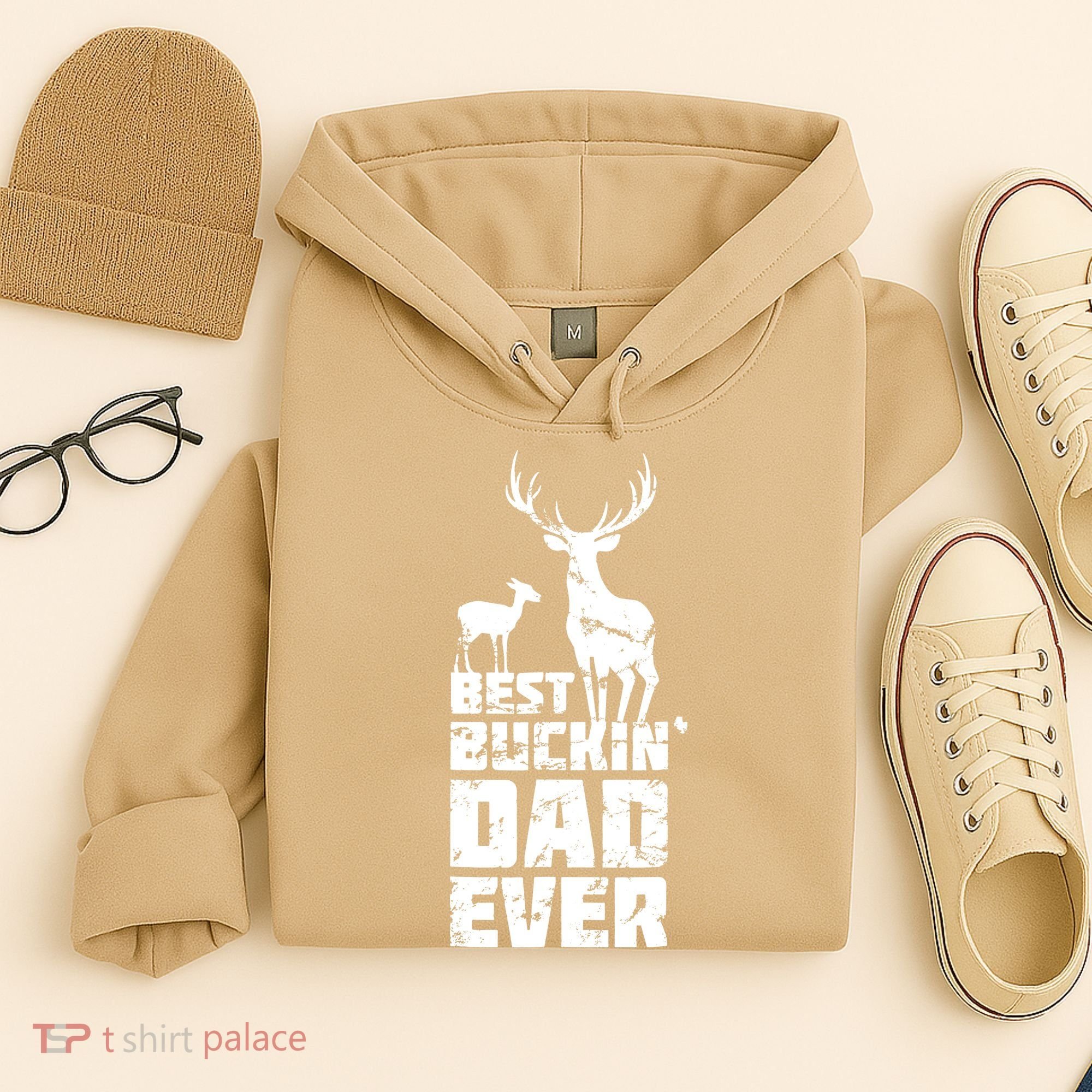 Best Buckin Dad Ever Gift Deer Hunting Father Hoodie