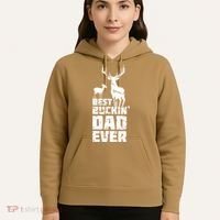 Best Buckin Dad Ever Gift Deer Hunting Father Hoodie thumb 5